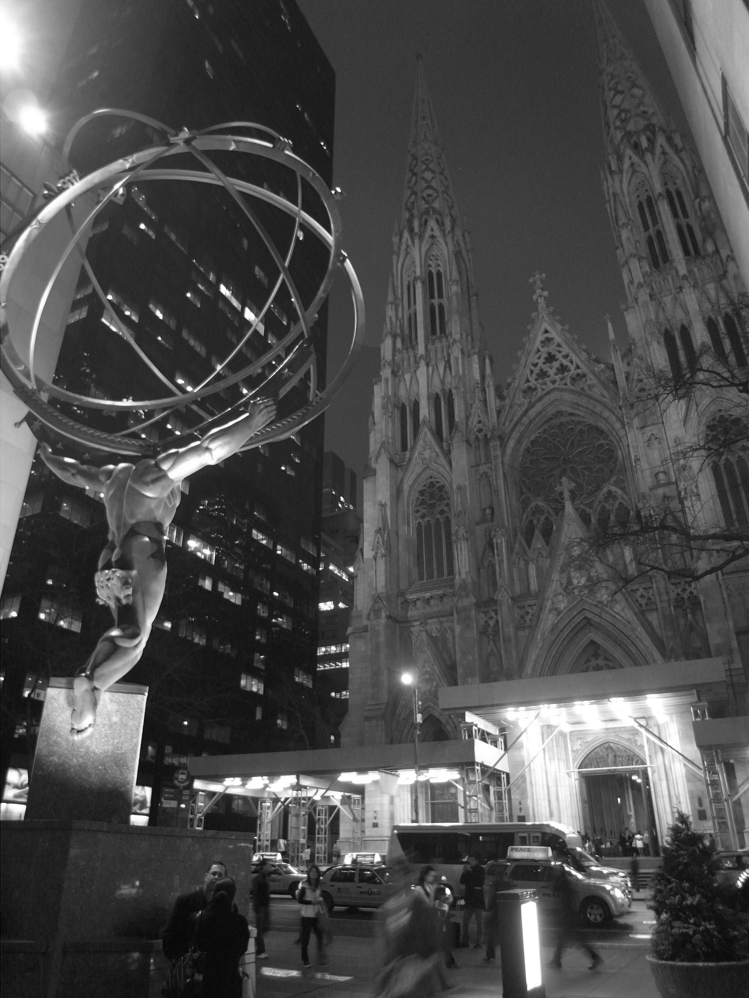 アトラス像　ニューヨーク